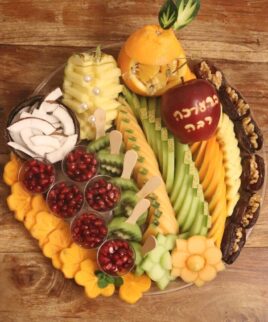 Israel Fruit Baskets Tablett mit geschnittenem Obst 35